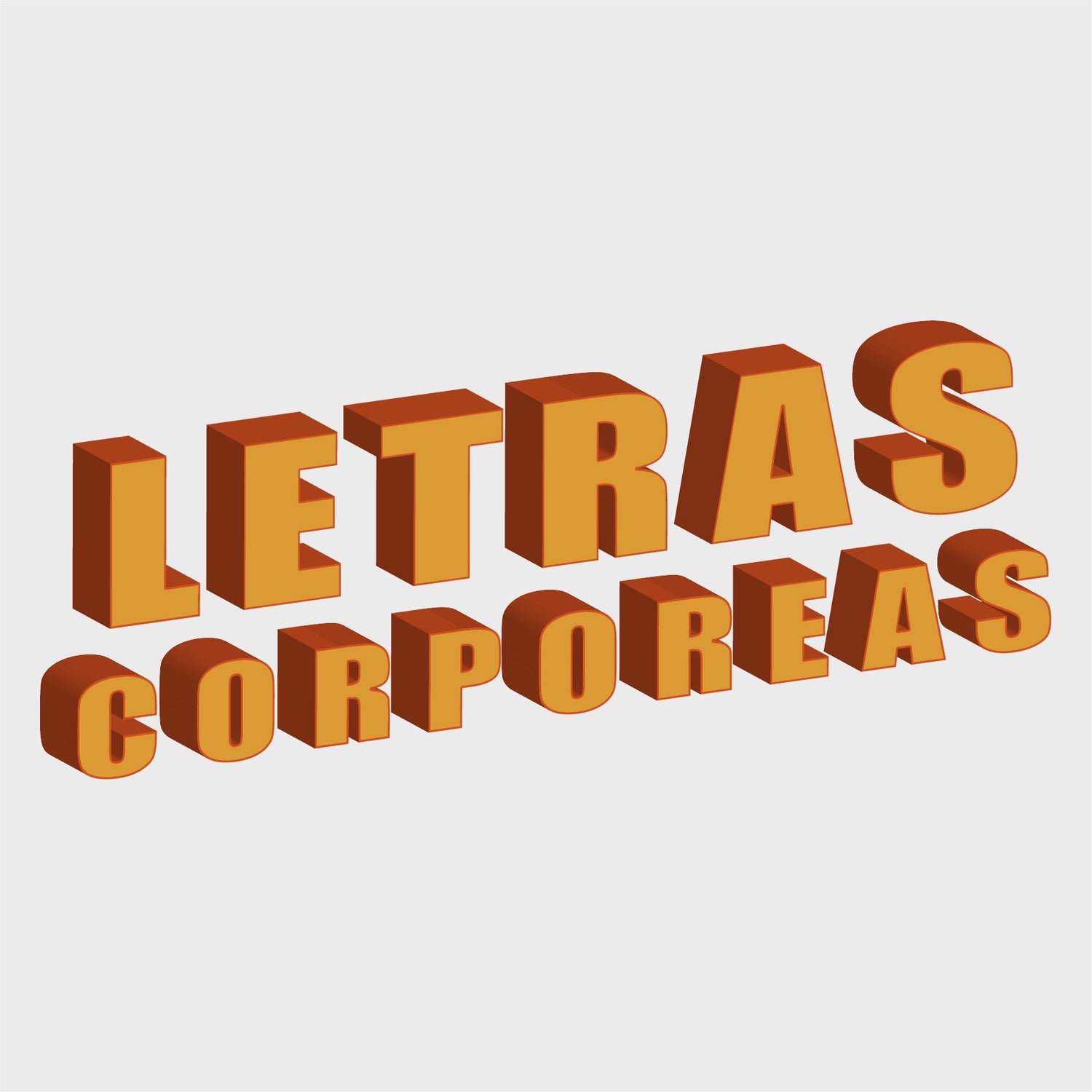 Letras Corpóreas personalizadas